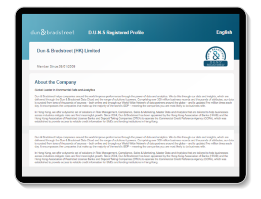 D-U-N-S® Registered™ Profile